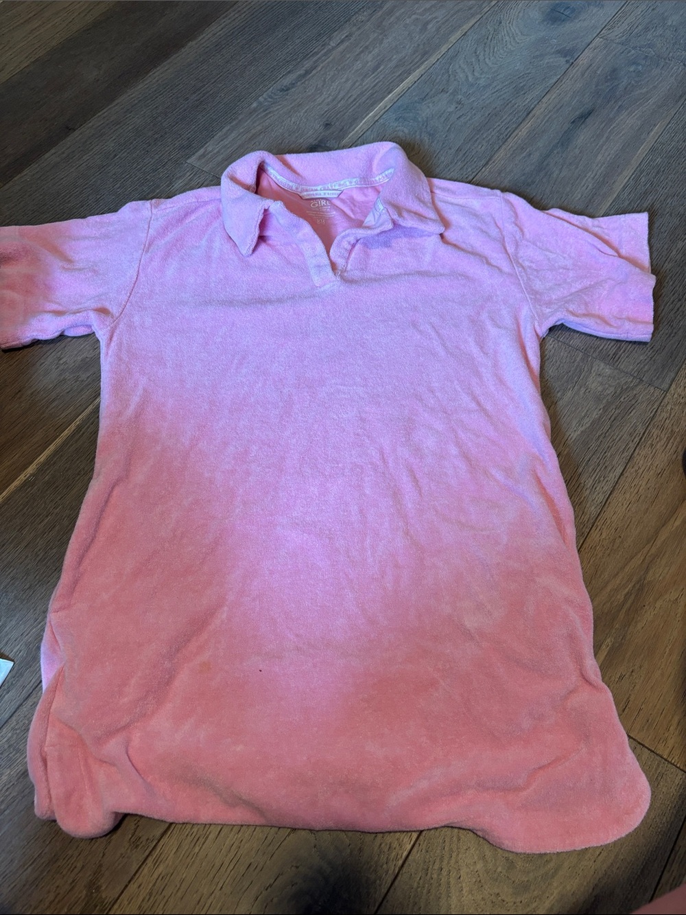 Kids Pink terry cover up